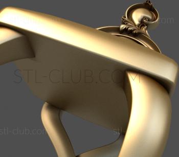 3D модель 3d stl модель стула, файл для чпу станка (STL)